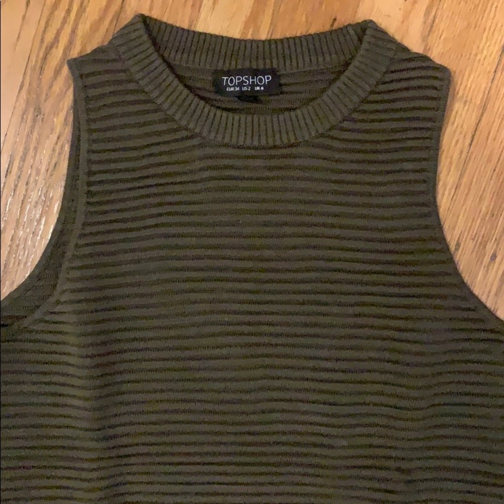 Topshop ribbed sleeveless knit
